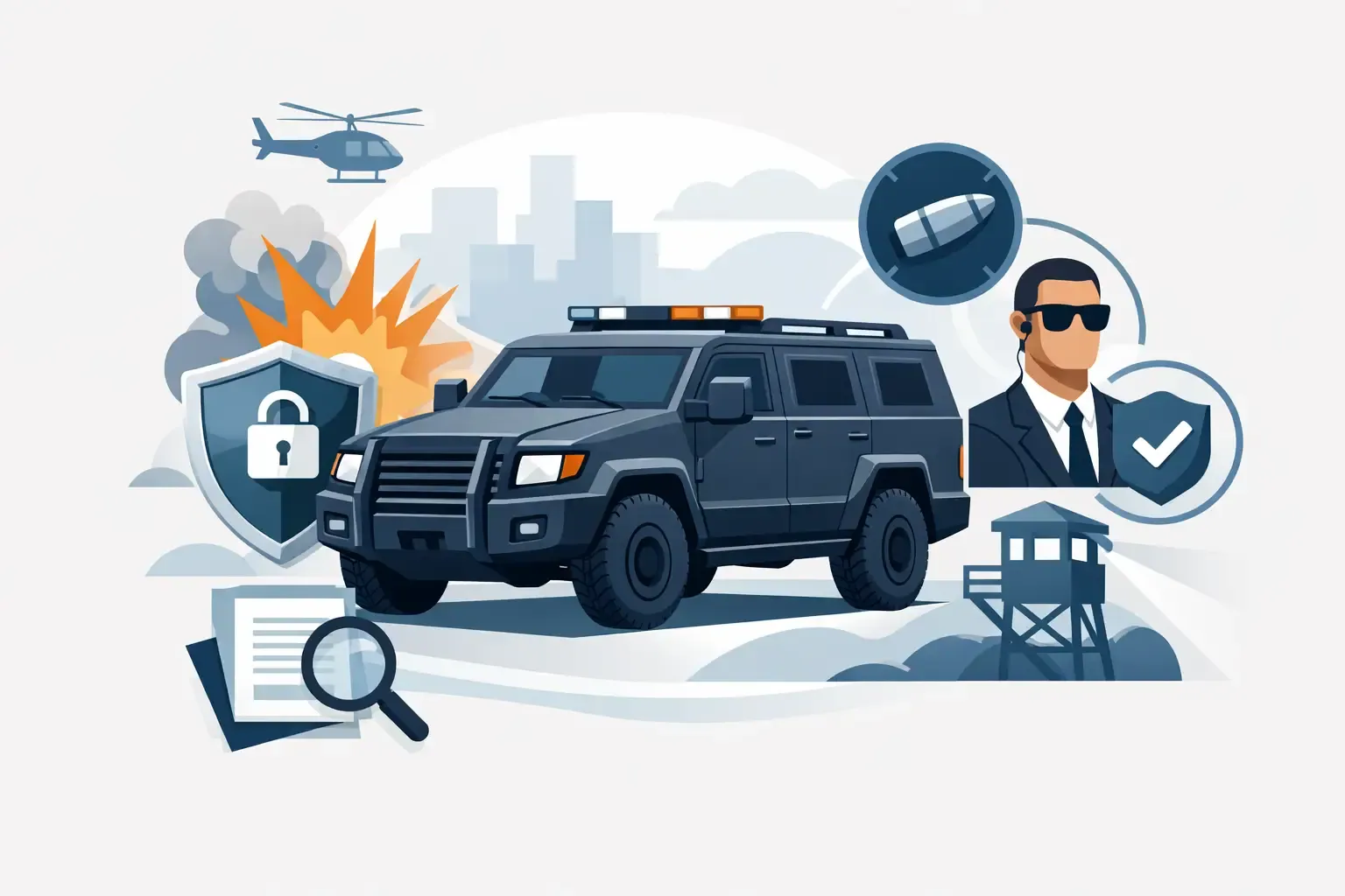 Choosing armored vehicle protection for security operations