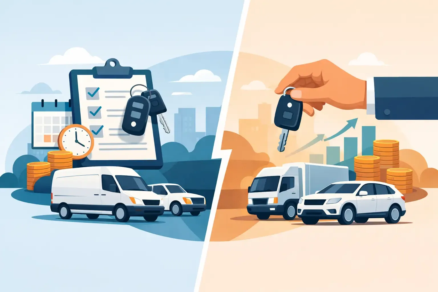 Leasing Versus Buying Fleet Vehicles for Growth